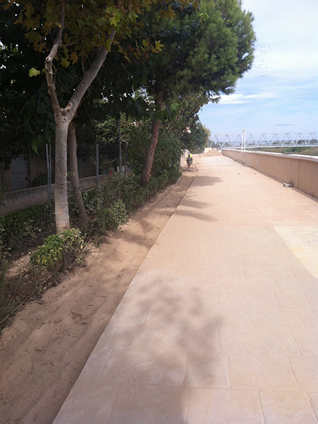 Sustitución de la red de agua potable En Formentera del Segura.